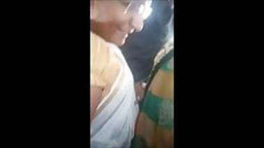 Tamil big boobed milf aunty, cleavage and navel groping in bus