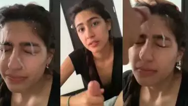 Beautiful desi girl with thick facial cumshots