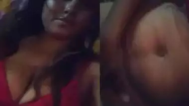 Village girl in bra fingers vaginal hole in standing